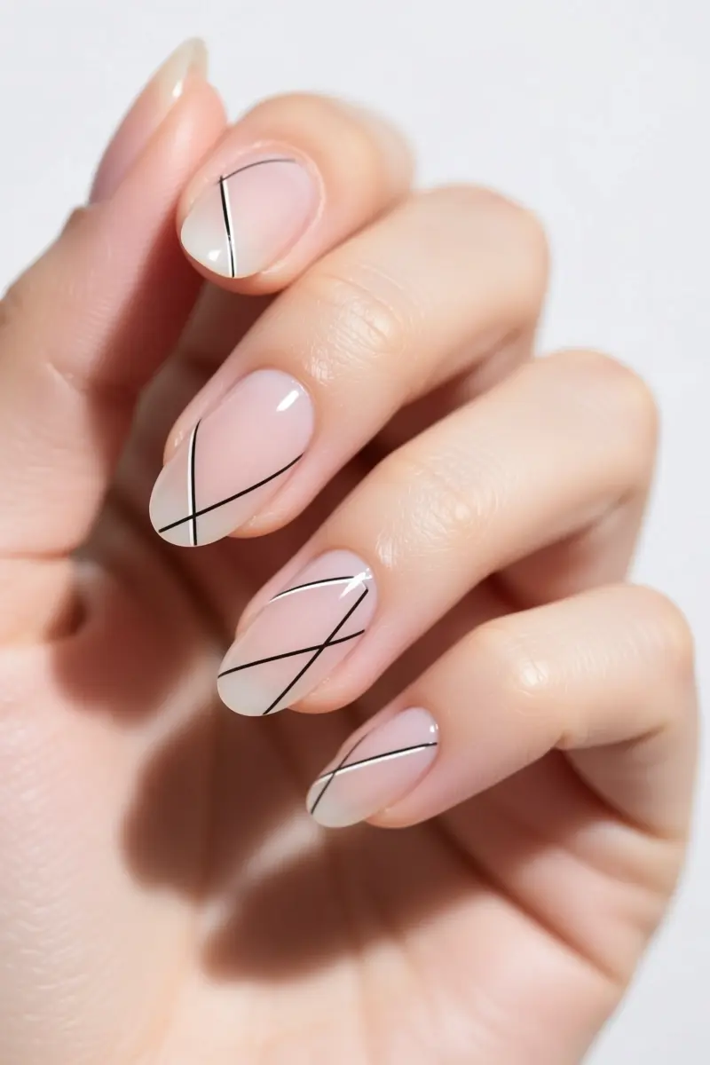 6. Negative Space Linear Minimalist