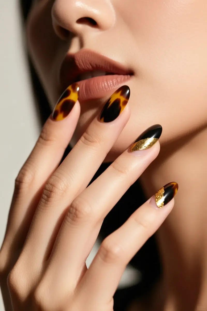 7. Warm Tortoiseshell with Embedded Gold Foil