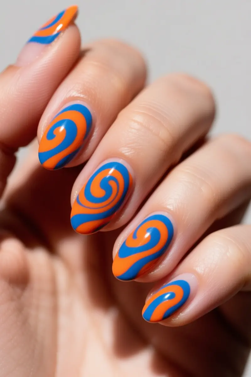 8. Psychedelic Clashing Swirls
