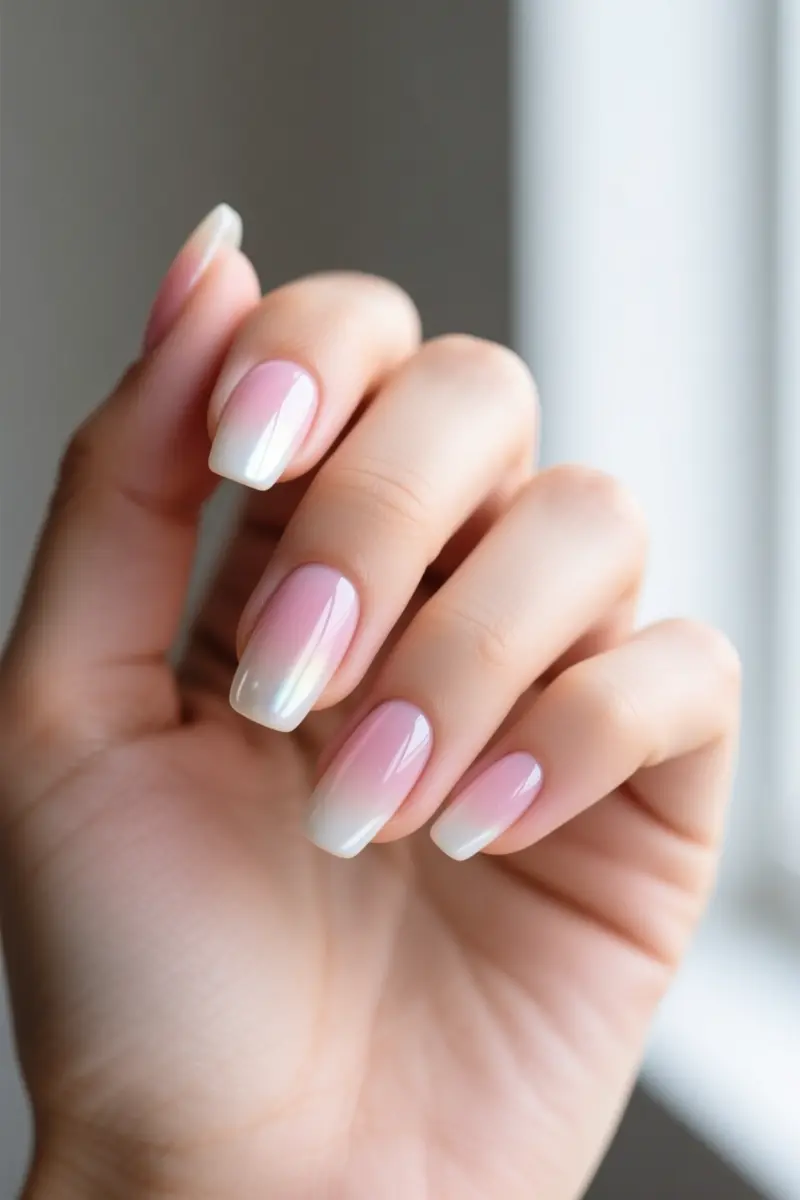 9. The Barely-There Pearl Ombré