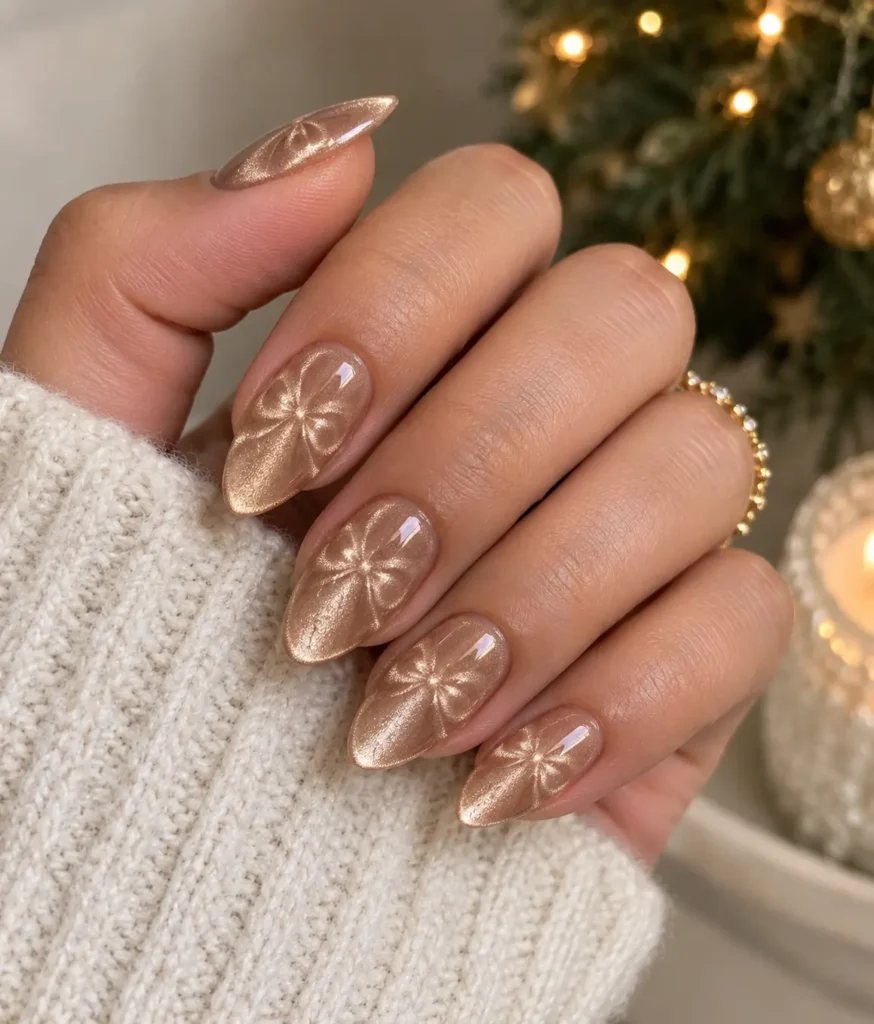 Magnetic Velvet Bows with Soft Dimension Nails