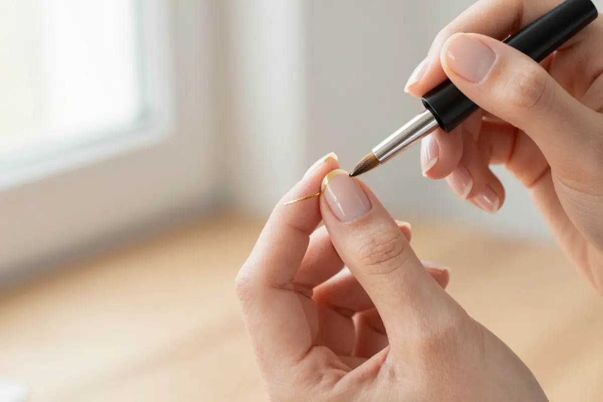 1. The Micro Gold French Tip