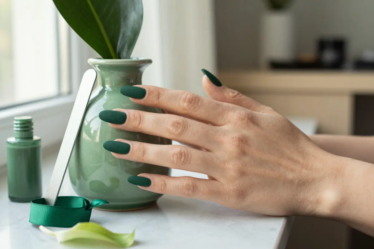 1. Velvet Forest Green Solids