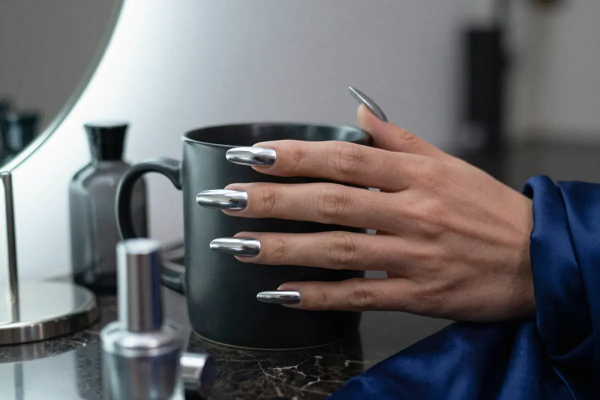 2. Molten Silver 3D Chrome on Extra-Long Coffin Extensions