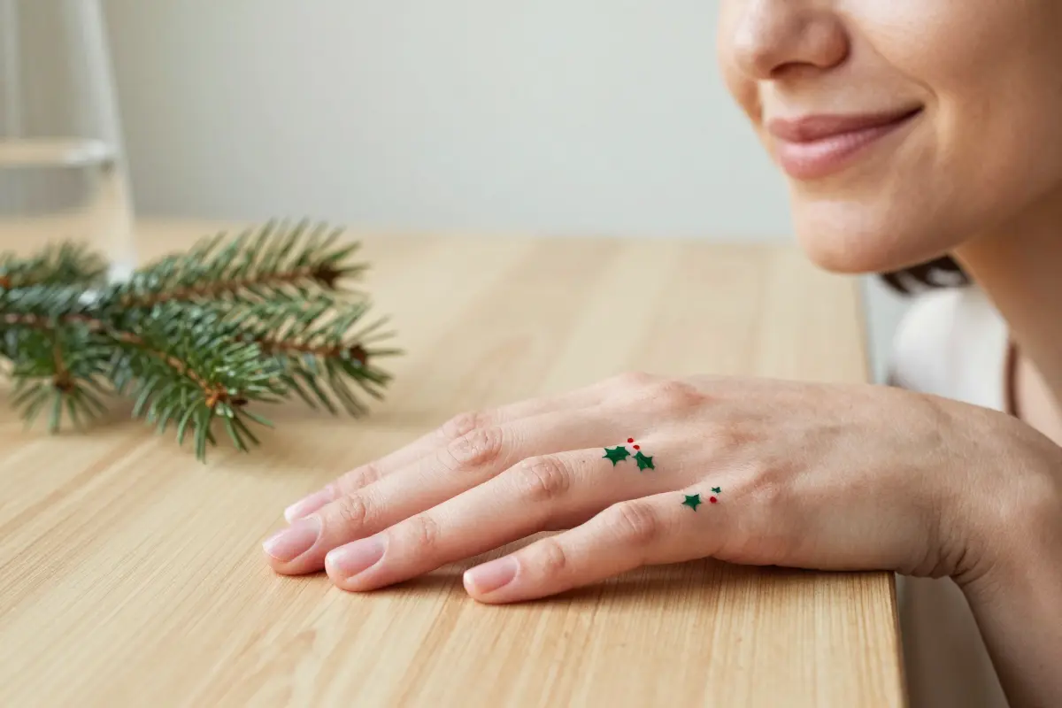 2. Negative Space Holly Accents