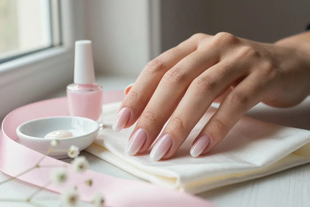 3. The Milky French Ombre (Baby Boomer Fade)