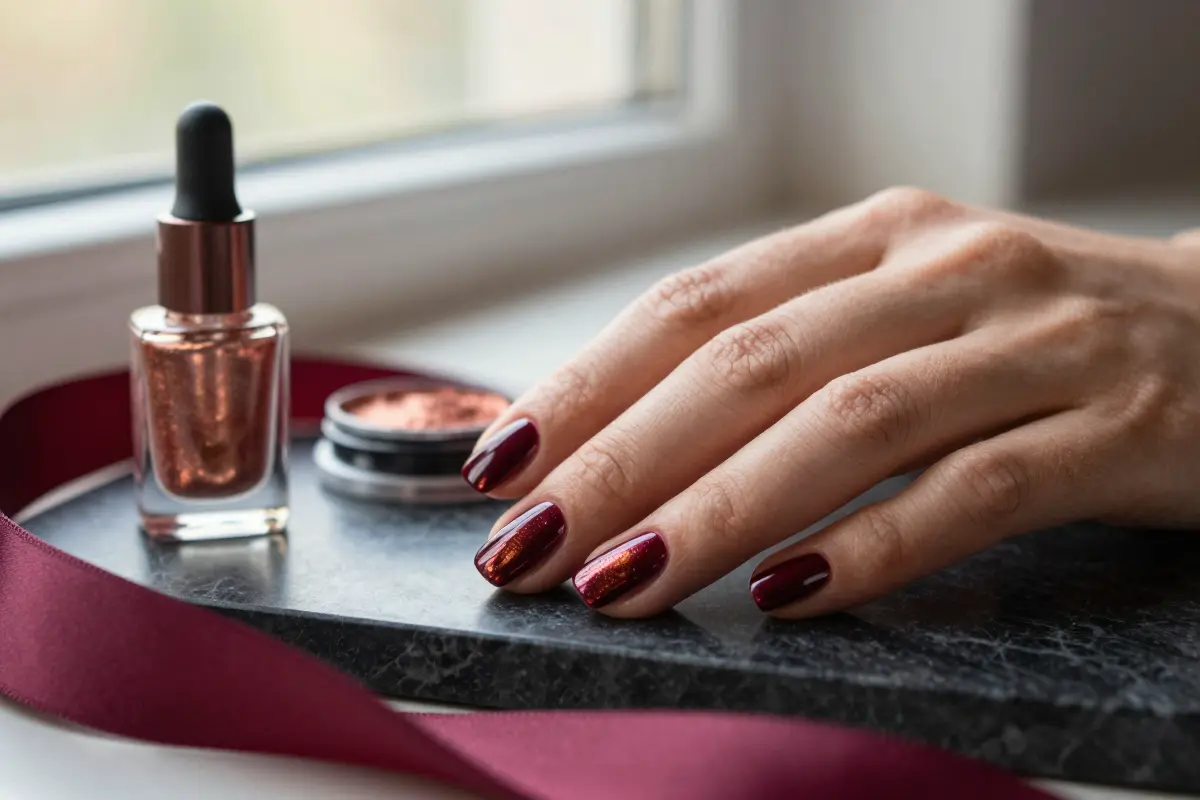 7. Dark Cherry Chrome Overlay